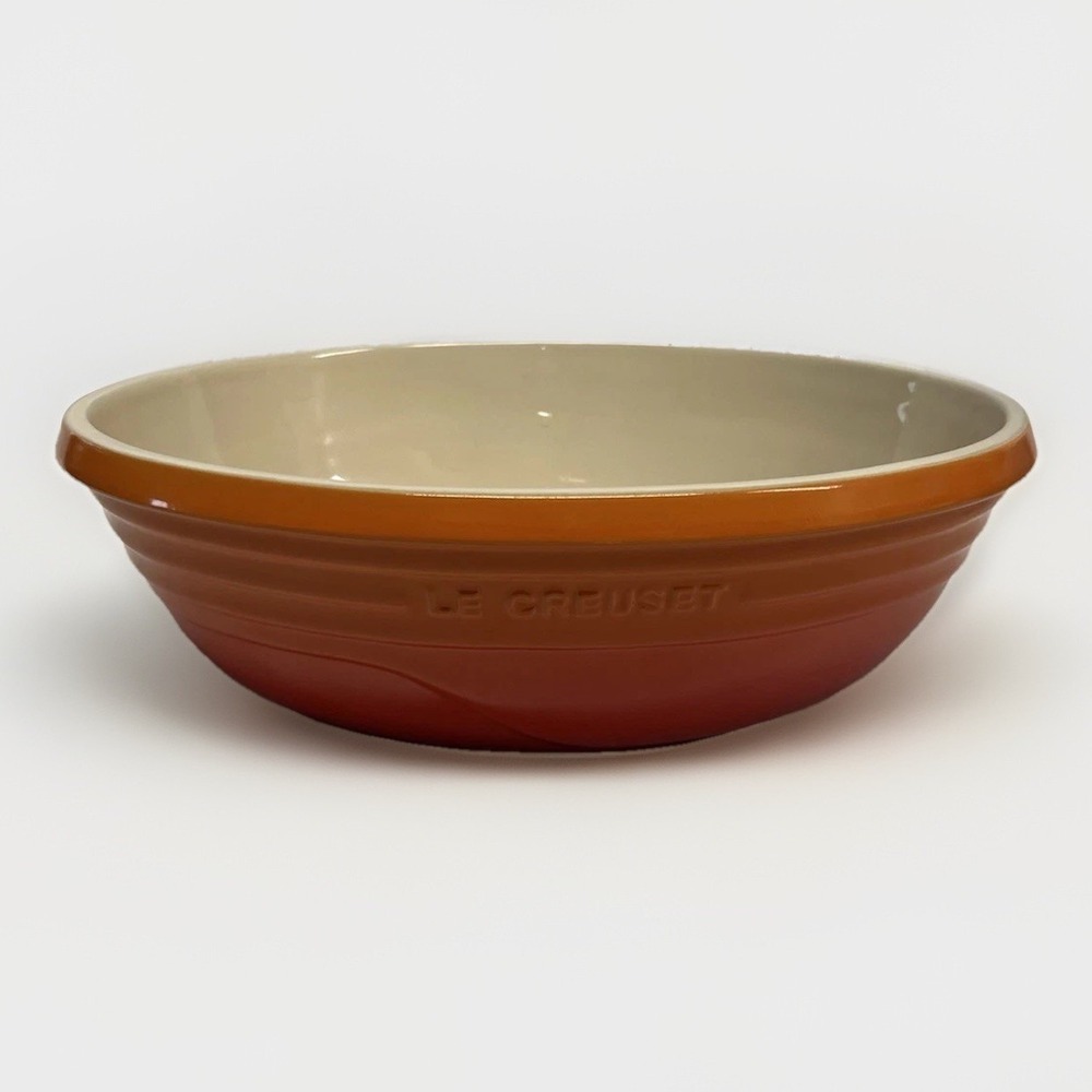Le Creuset Large Oval  3.6 Qt Bowl Volcanic Orange Limited Edition 12" x 8"